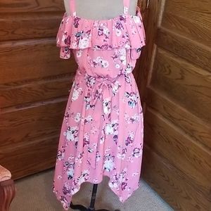 Beautiful Flowy Floral Hankerchief dress